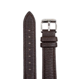 Elk Leather Watch Band 16mm  – Dark Brown