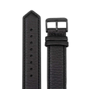Elk Leather Watch Band 20mm  –  Black