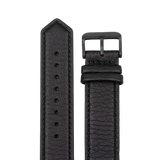 Elk Leather Watch Band 20mm  –  Black