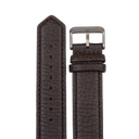 Elk Leather Watch Band 20mm – Dark Brown