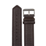 Elk Leather Watch Band 20mm – Dark Brown