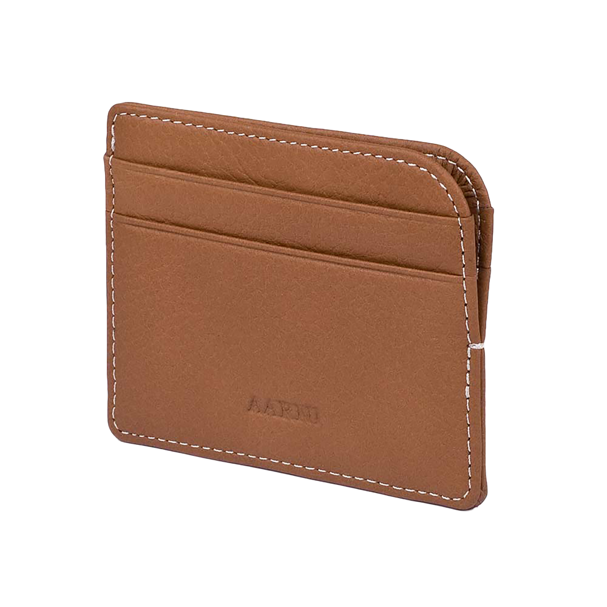 Elk Leather Card Holder – Cognac
