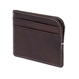 Elk Leather Card Holder – Dark Brown