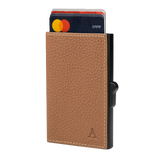 Aluminium Card Holder – Cognac