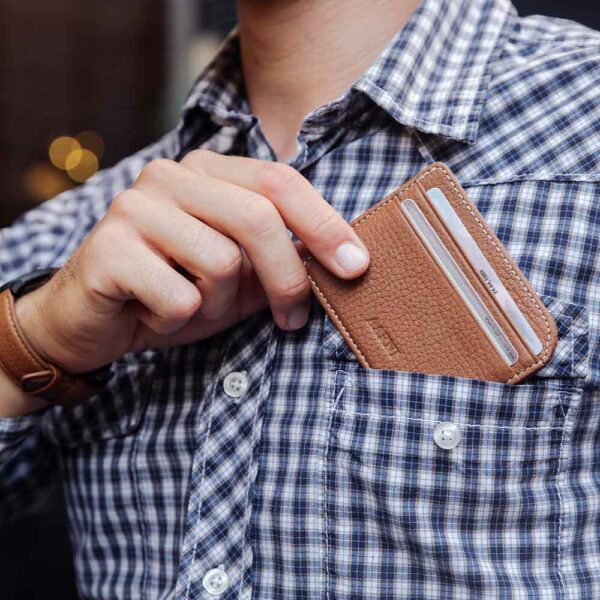 Card holder - Cognac