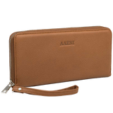 Elk Leather Clutch Wallet – Cognac