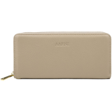 Elk Leather Clutch Wallet – Taupe