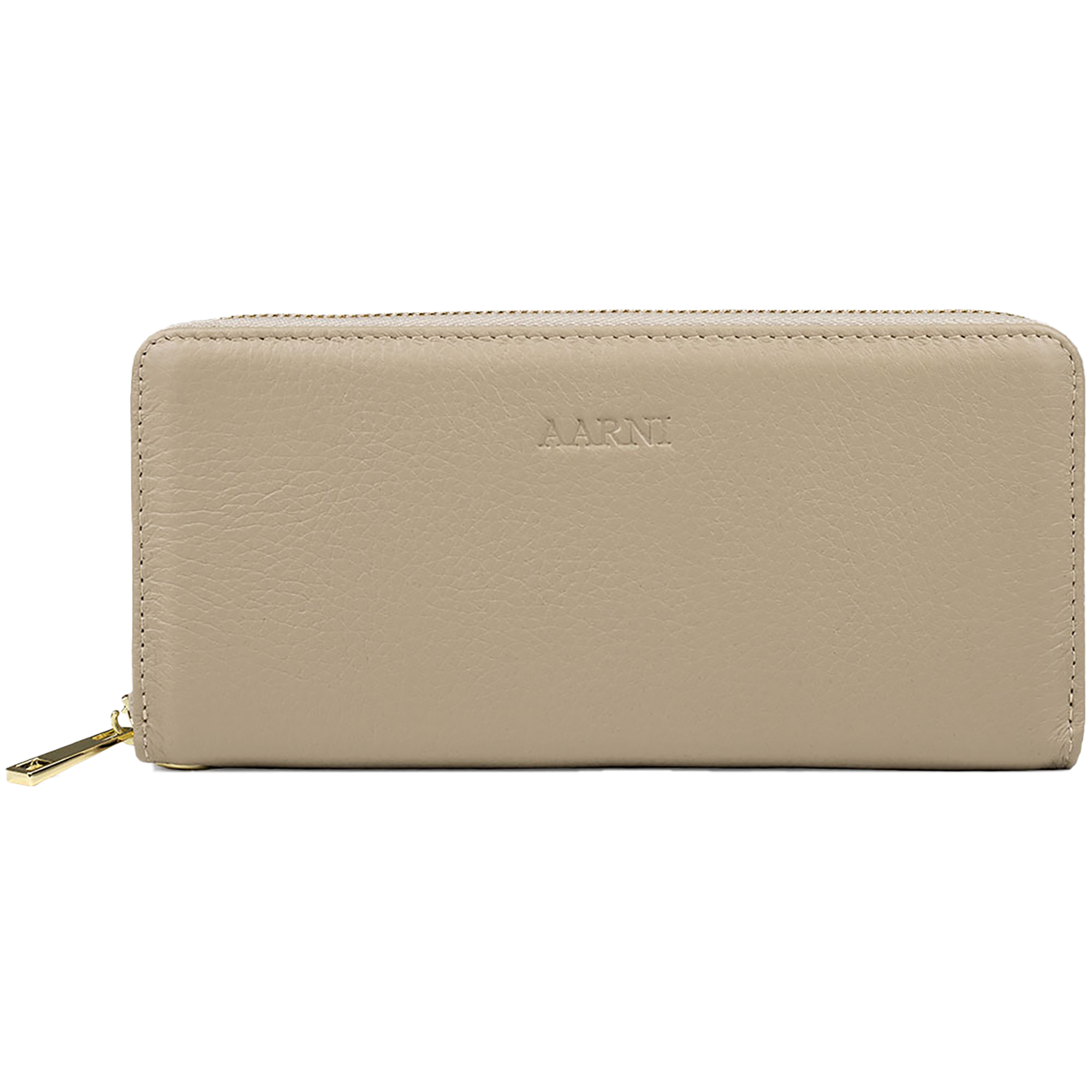 Elk Leather Clutch Wallet – Taupe