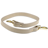 Hirvennahkainen lyhyt olkahihna – taupe