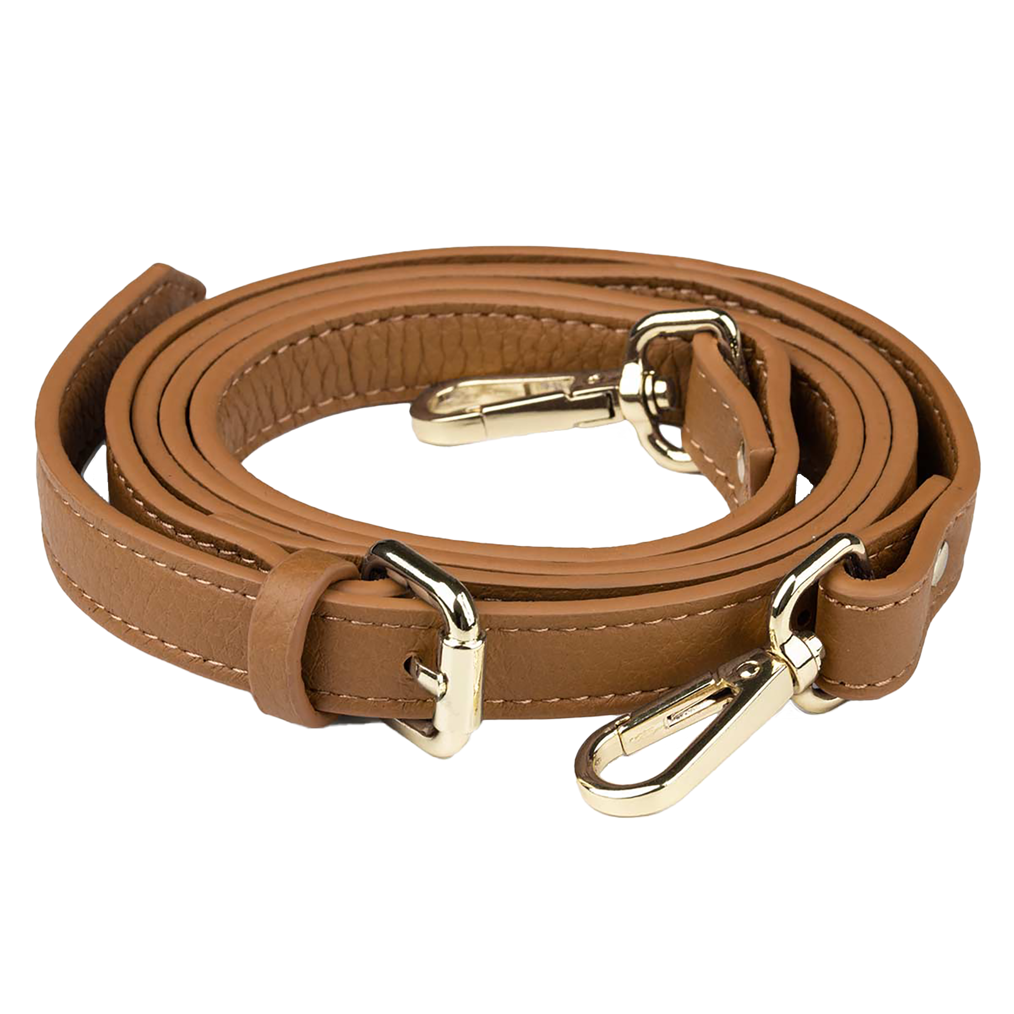 Elk Leather Shoulder Strap – Cognac