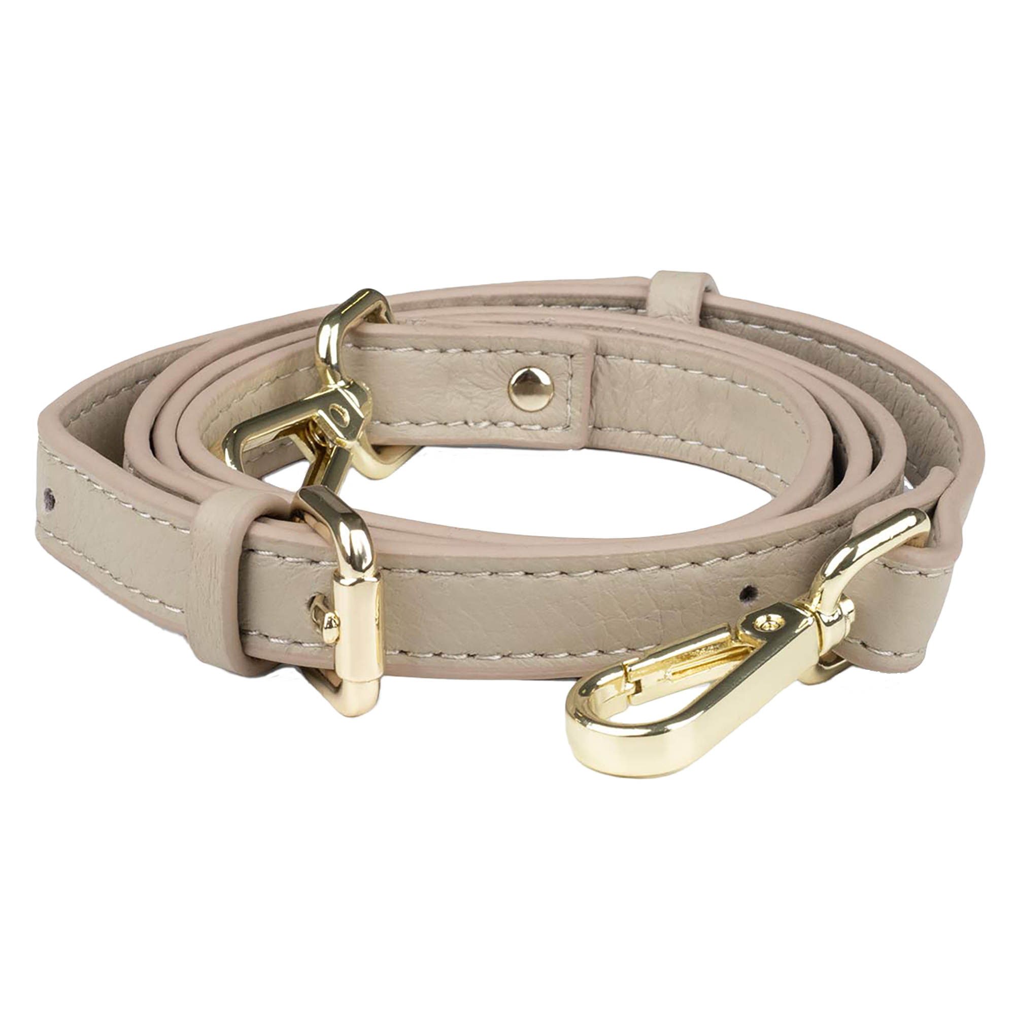 Elk Leather Shoulder Strap – Taupe