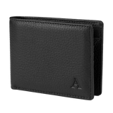 Elk Leather Wallet With Coin Pocket – Black